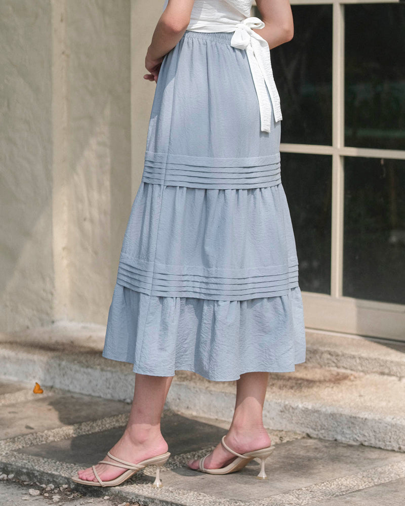Rheta Tiered Midi Skirt