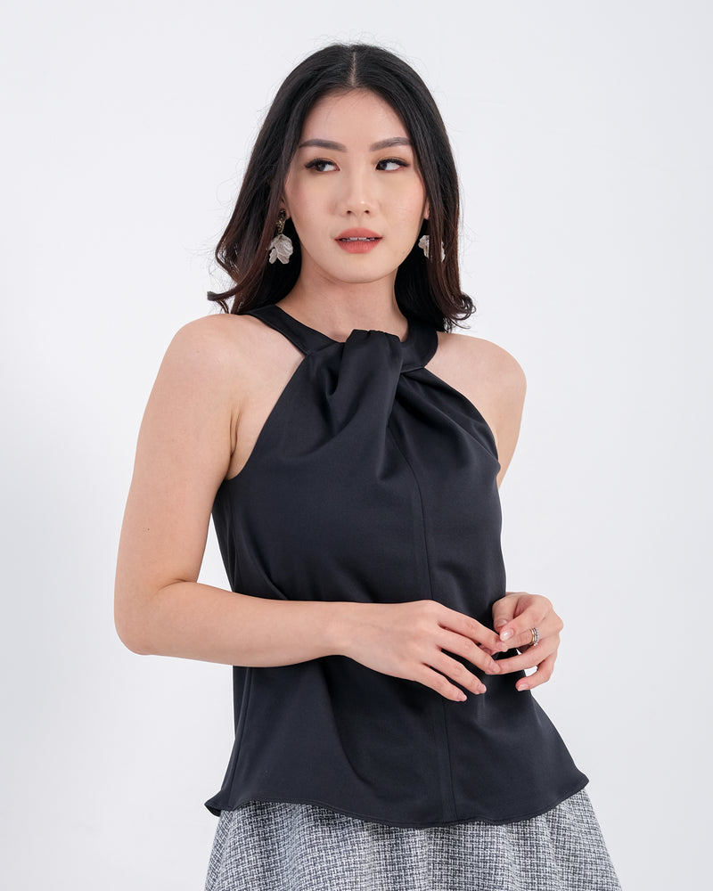 Eve Front Twist Halter Neck Top