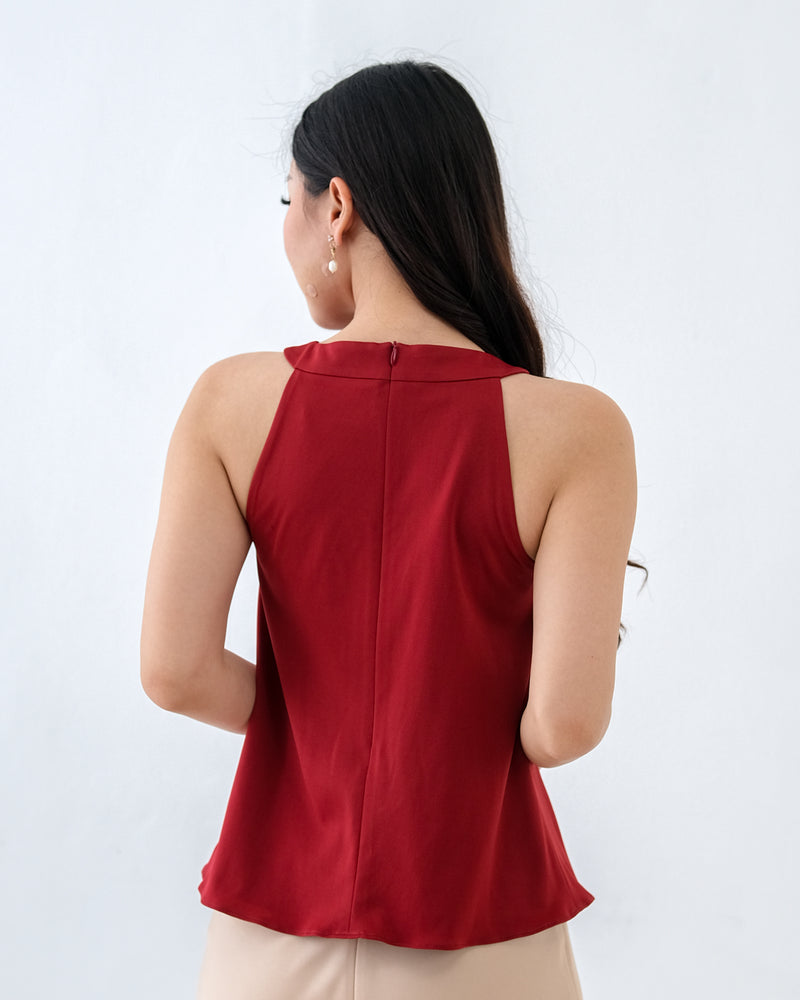 Eve Front Twist Halter Neck Top