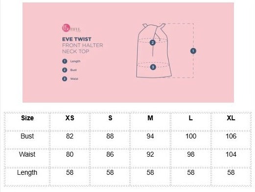 Eve Front Twist Halter Neck Top