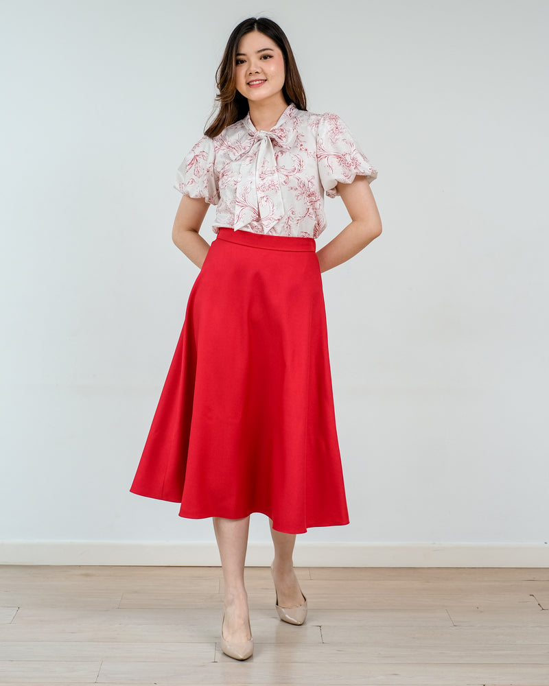 Destiny A-Line Midaxi Fit and Flare Skirt