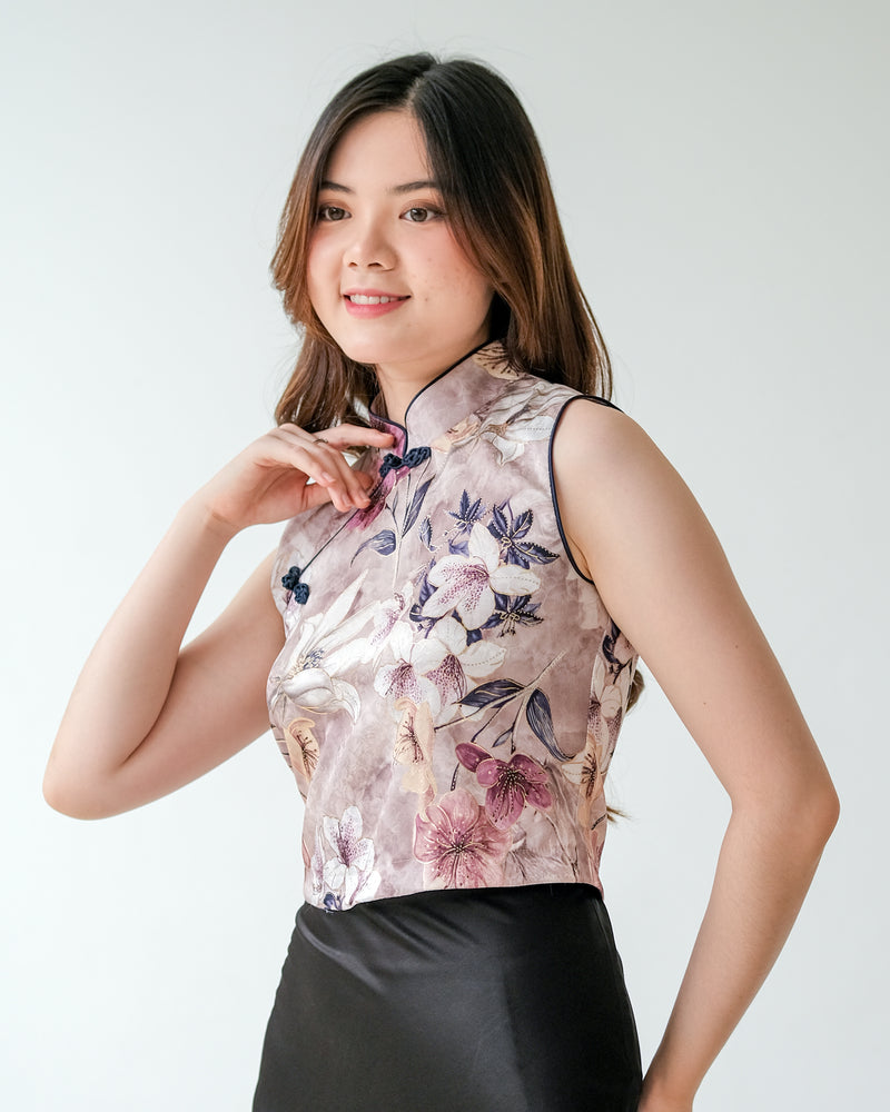 Meilin Cheongsam Crop Top