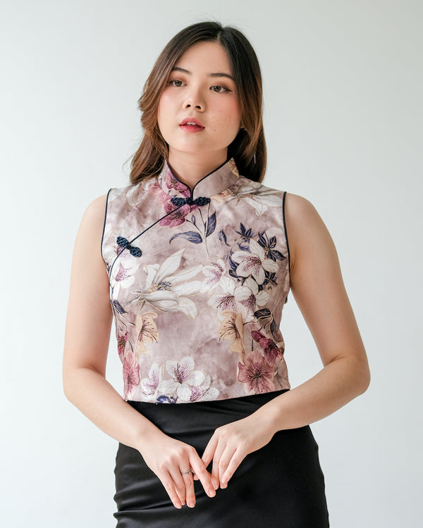Meilin Cheongsam Crop Top
