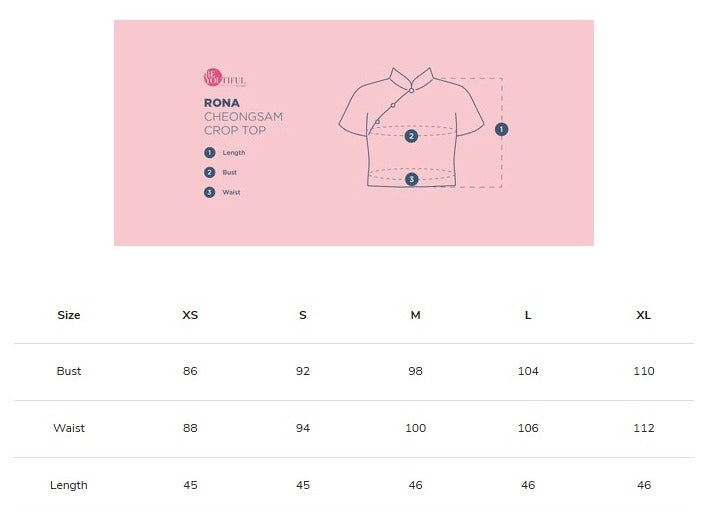 Rona Cheongsam Crop Top