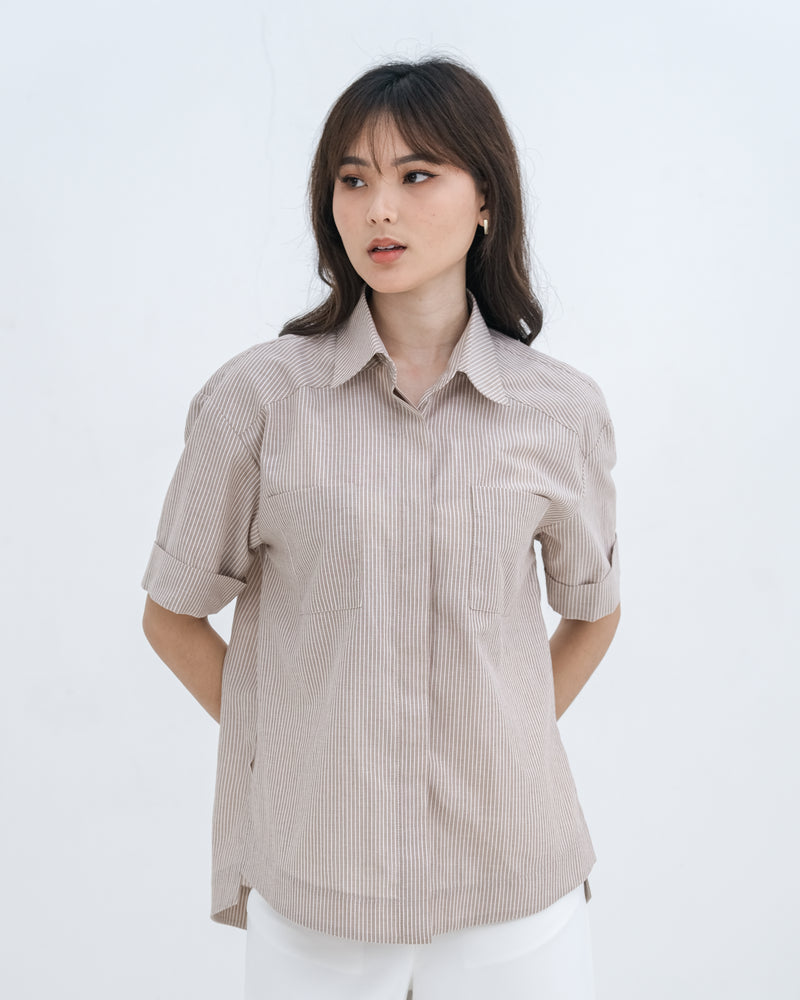 Cammy Striped Buttondown Shirt