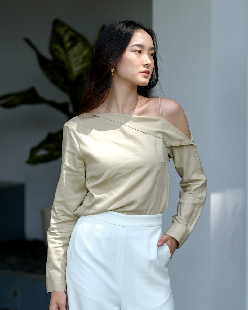 Jasmine Offshoulder Cotton Top