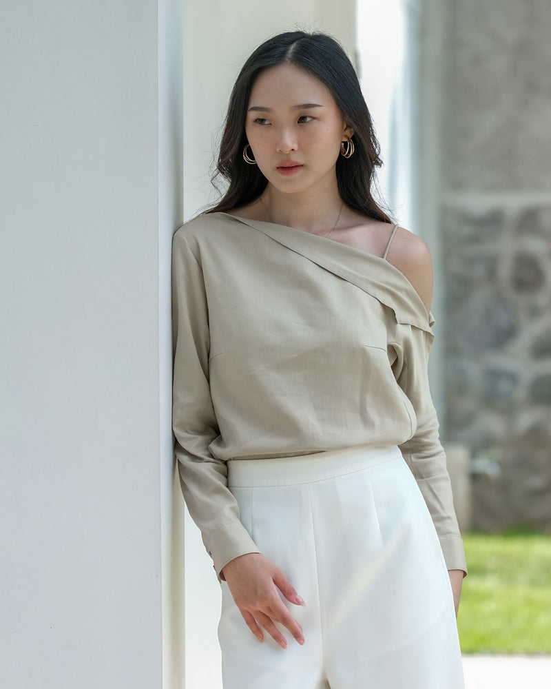 Jasmine Offshoulder Cotton Top