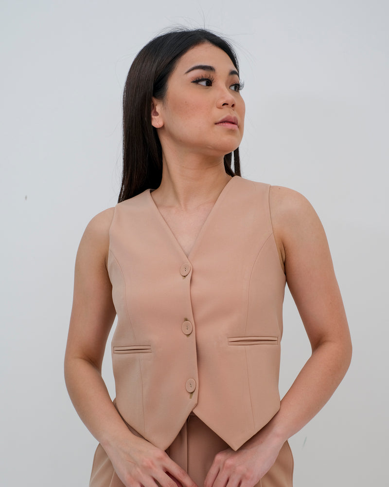 Jacqueline Tailored Cropped Vest